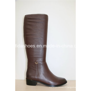 Nuevas botas de moda de cuero de invierno de las señoras